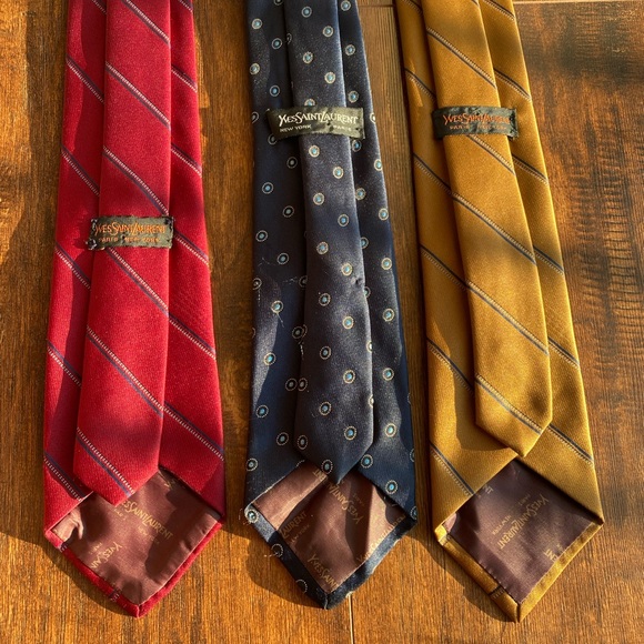 VINTAGE YSL MEN’s NECK TIE - Picture 2 of 5